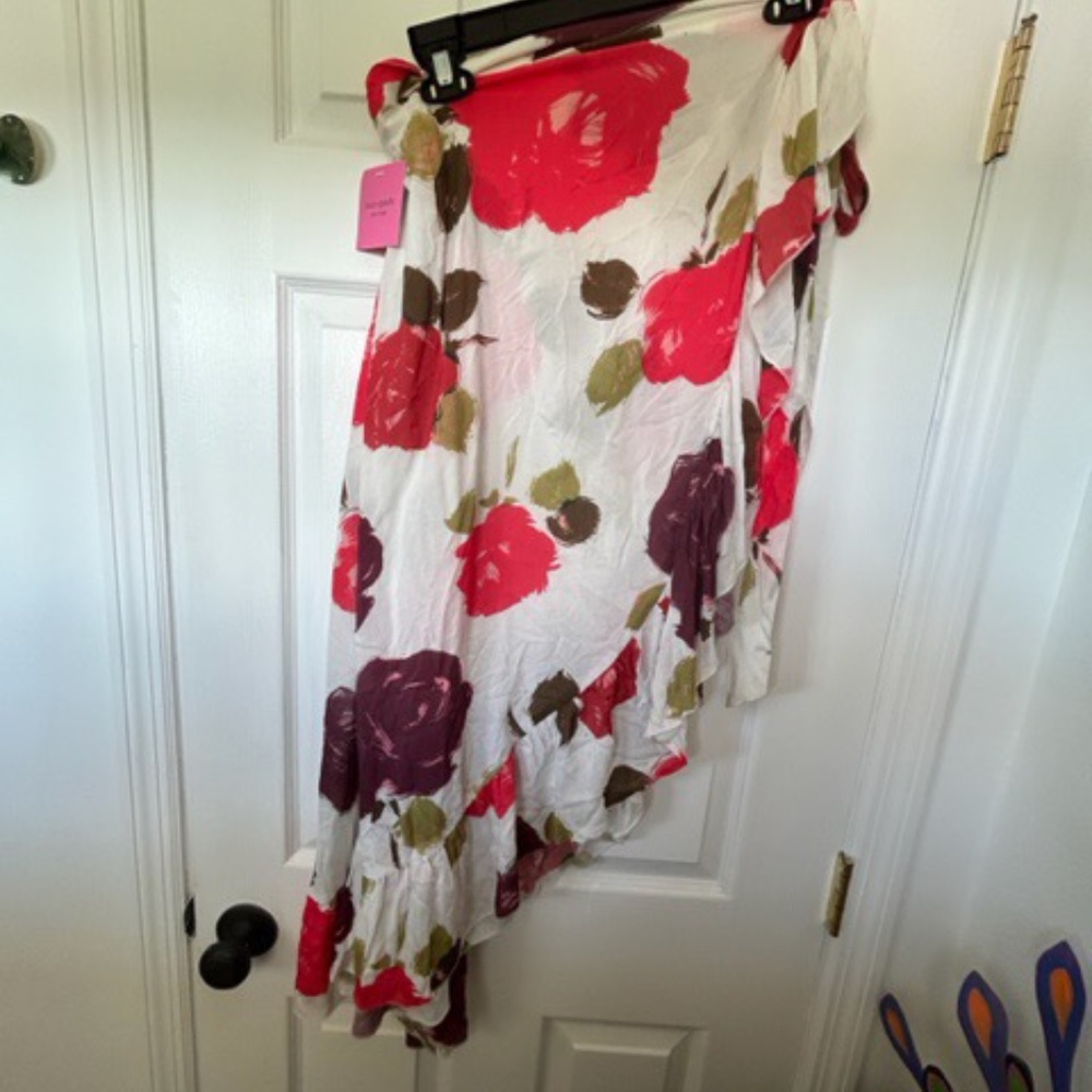 Kate Spade Floral-Print Wrap Skirt Cover-Up